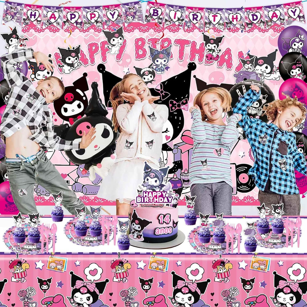 HANISNA Kuromi cupcake toppers decorate treats with charm and character.