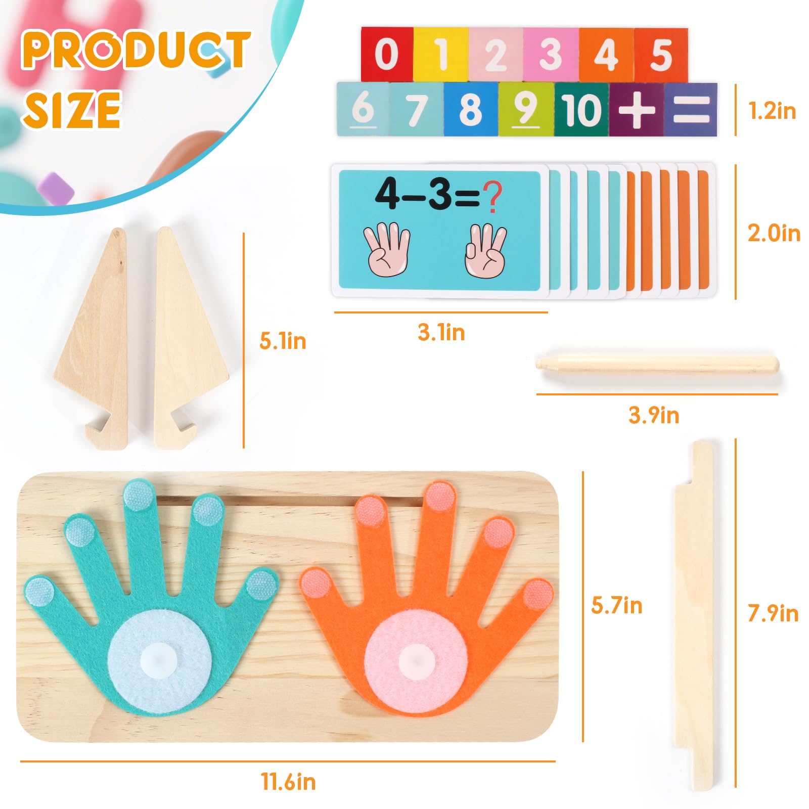 HANR colorful number blocks aiding basic counting practice.