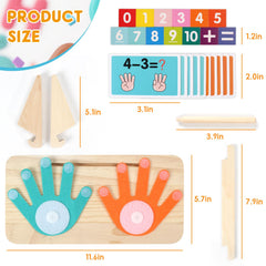 HANR colorful number blocks aiding basic counting practice.