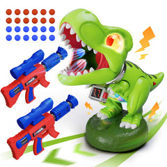 Hanroni realistic dinosaur moveable toy in action for immersive pretend play.