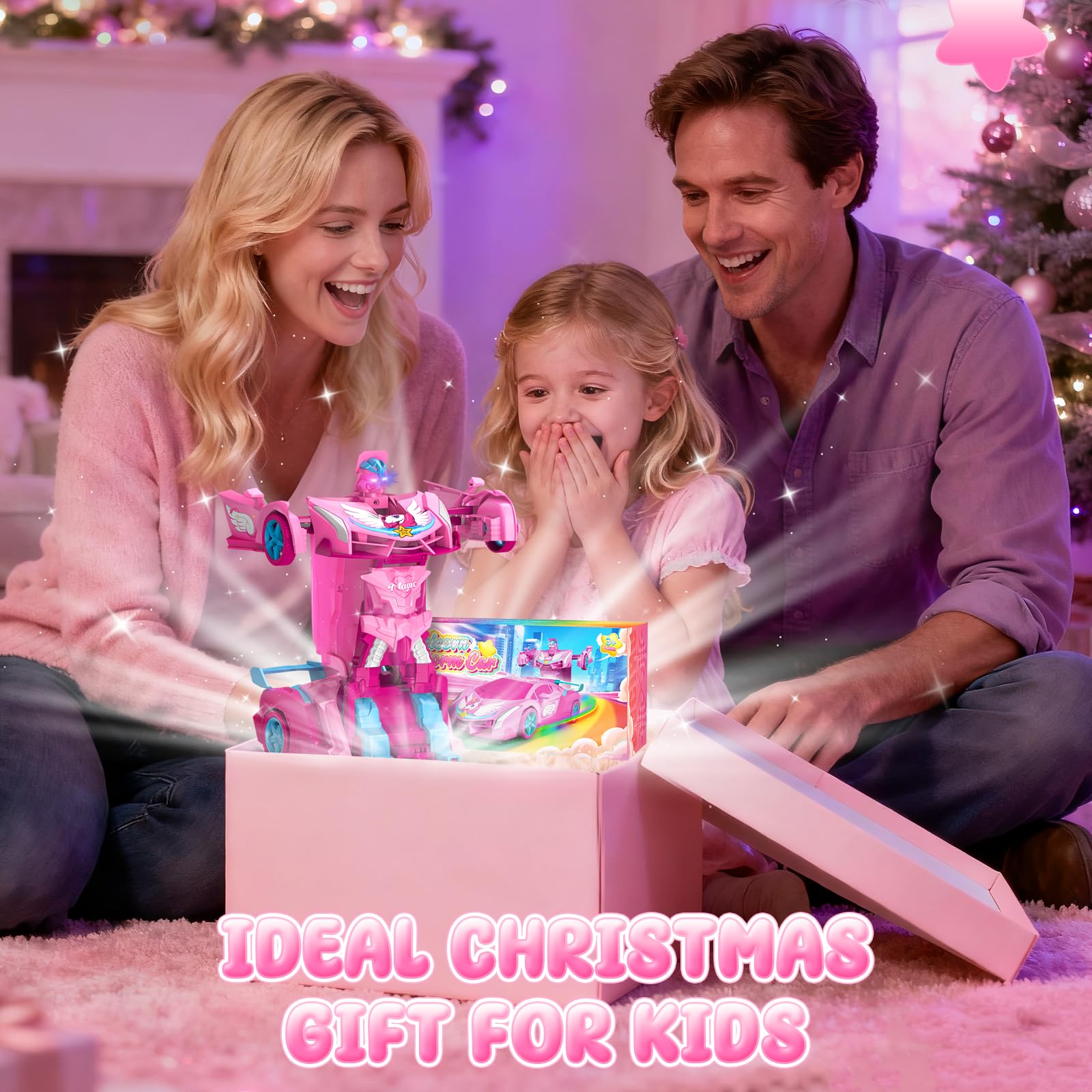 Hanroni Unicorn Transform RC Car durable design withstands twists and tumbles.