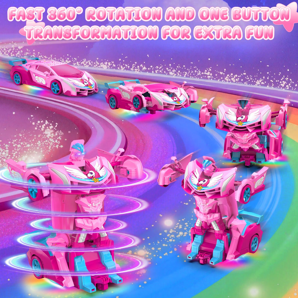 Hanroni Unicorn Transform RC Car showcases two-in-one transform mode for versatile play.