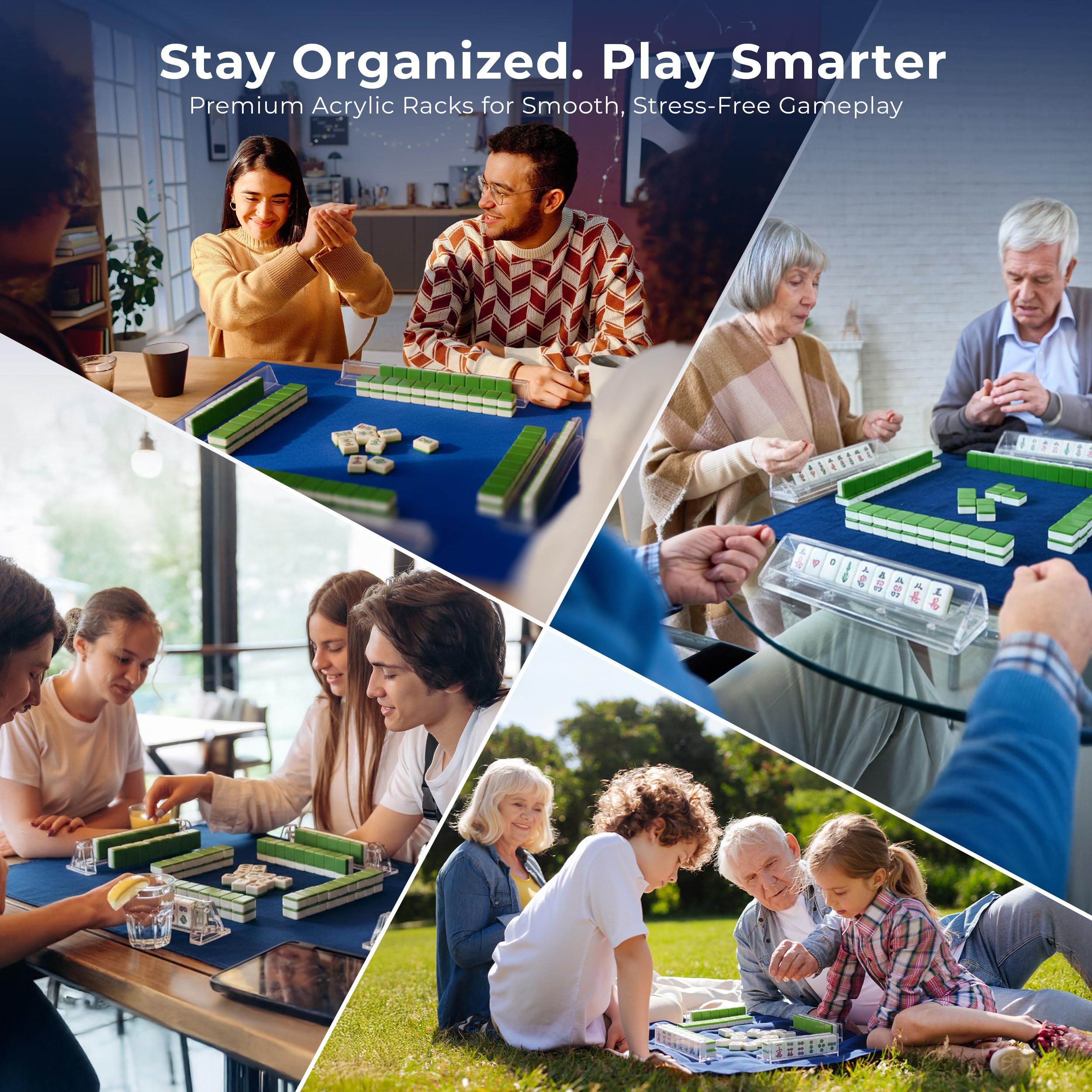 HANUSTARS built-in pushers glide tiles smoothly across the table