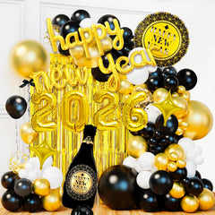 Haochenpai 2026 new year balloons banner for festive photo backdrops