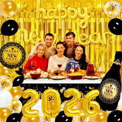 Haochenpai golden fringe curtains for NYE to add shimmering drama