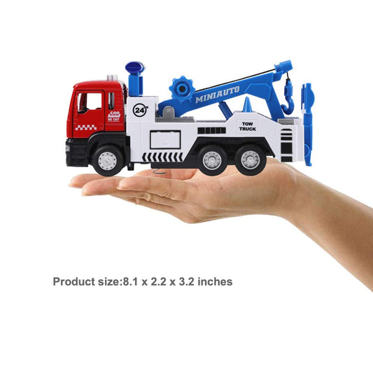 haomsj miniature carrier truck doors open reveal cargo space for real-life pretend hauling.