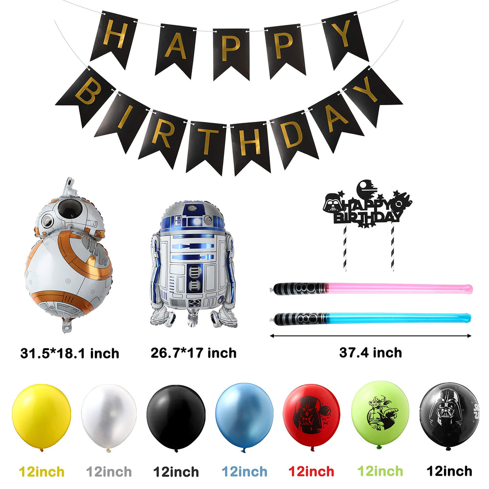 Haooryx Galaxy Wars white balloon versatile party decoration