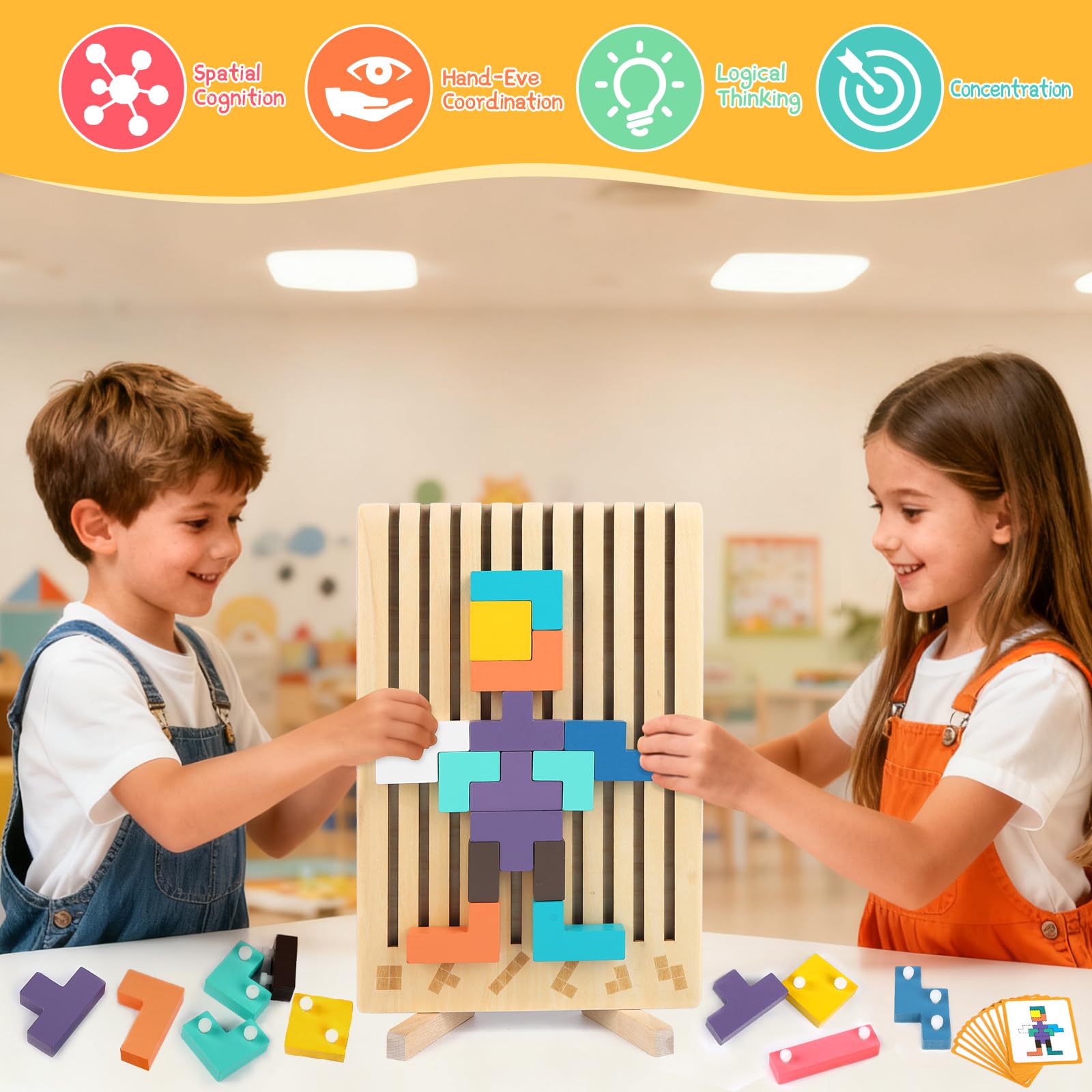 Haoshoon 3D Russian blocks puzzle provides solo or group challenge