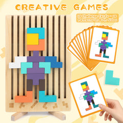 Haoshoon portable puzzle set ideal for car trips or classroom use