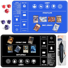 HaoSiTeck non-slip base playmat prevents slips on tabletop during matches.