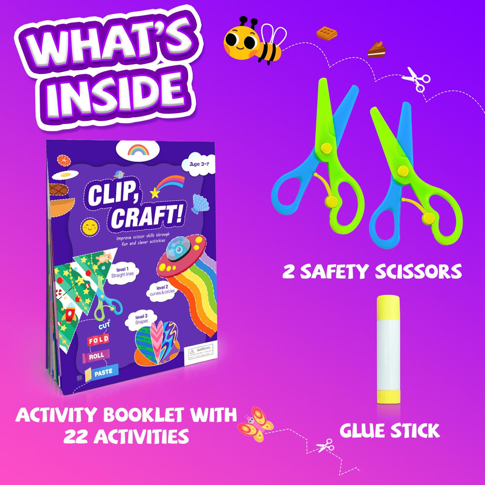 HAOWWLAI activity pages for cutting practice support fine motor skills