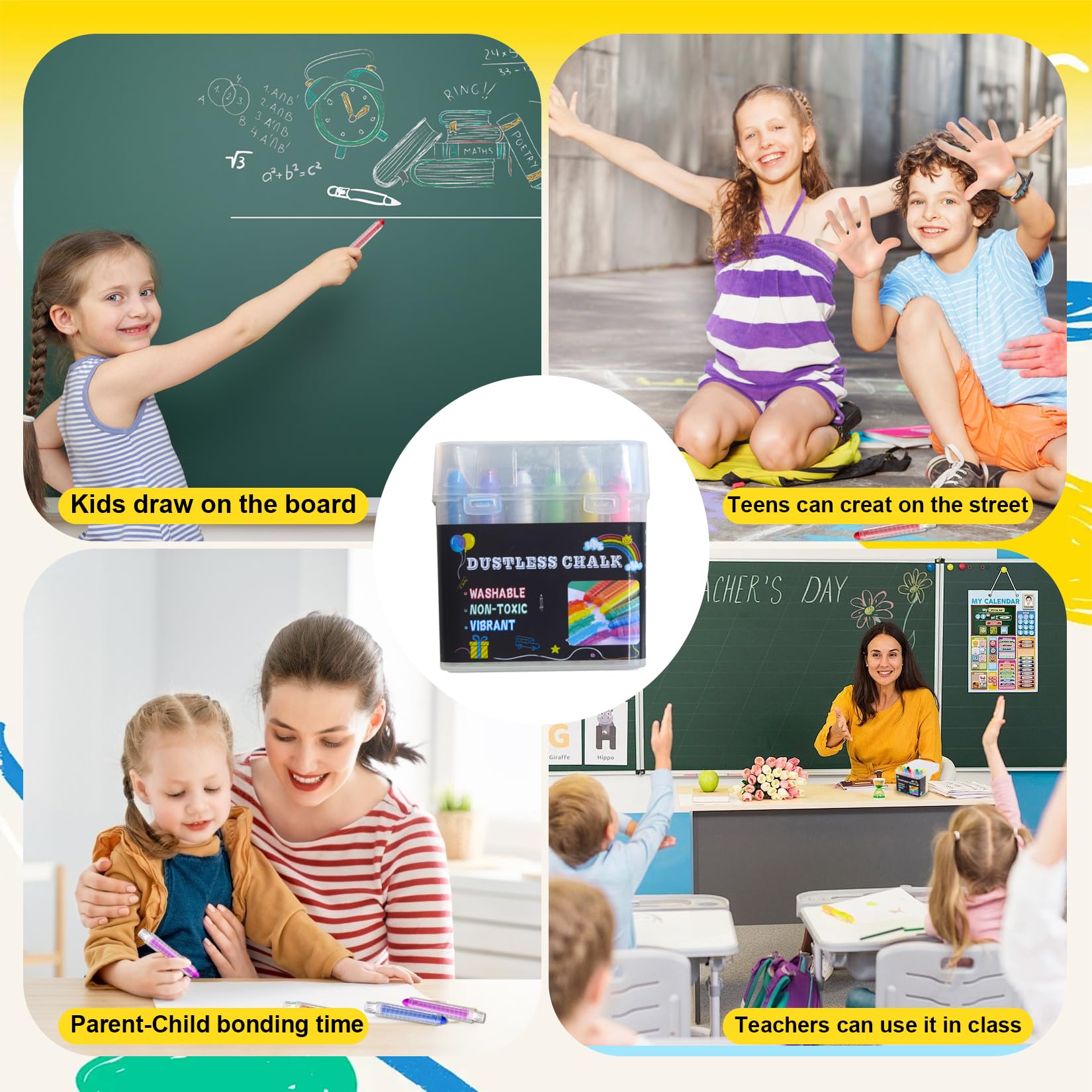 Haoyond chalk set enabling outdoor creative learning and play