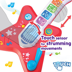 HAP-P-KID Magic Touch Guitar mode 1 invites tapping melodies for toddlers.