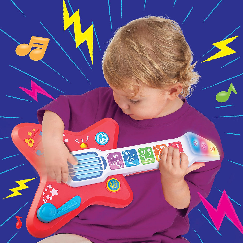 HAP-P-KID Magic Touch Guitar with volume control supports adaptable playtime.