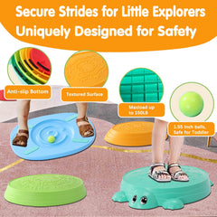 HAPATOYS non-slip base and textured surface boost safety during play.