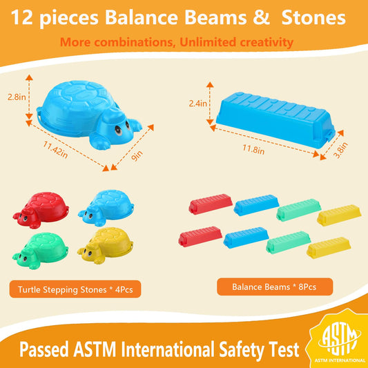 HAPATOYS four tactile stepping stones with textured surfaces for grip
