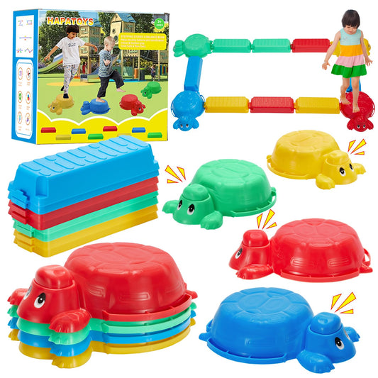 HAPATOYS balance beams and stepping stones set overview for kids balance and coordination
