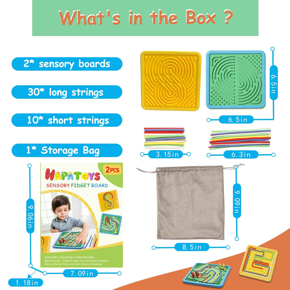HAPATOYS Sensory activity duo offers screen-free engaging play opportunities.