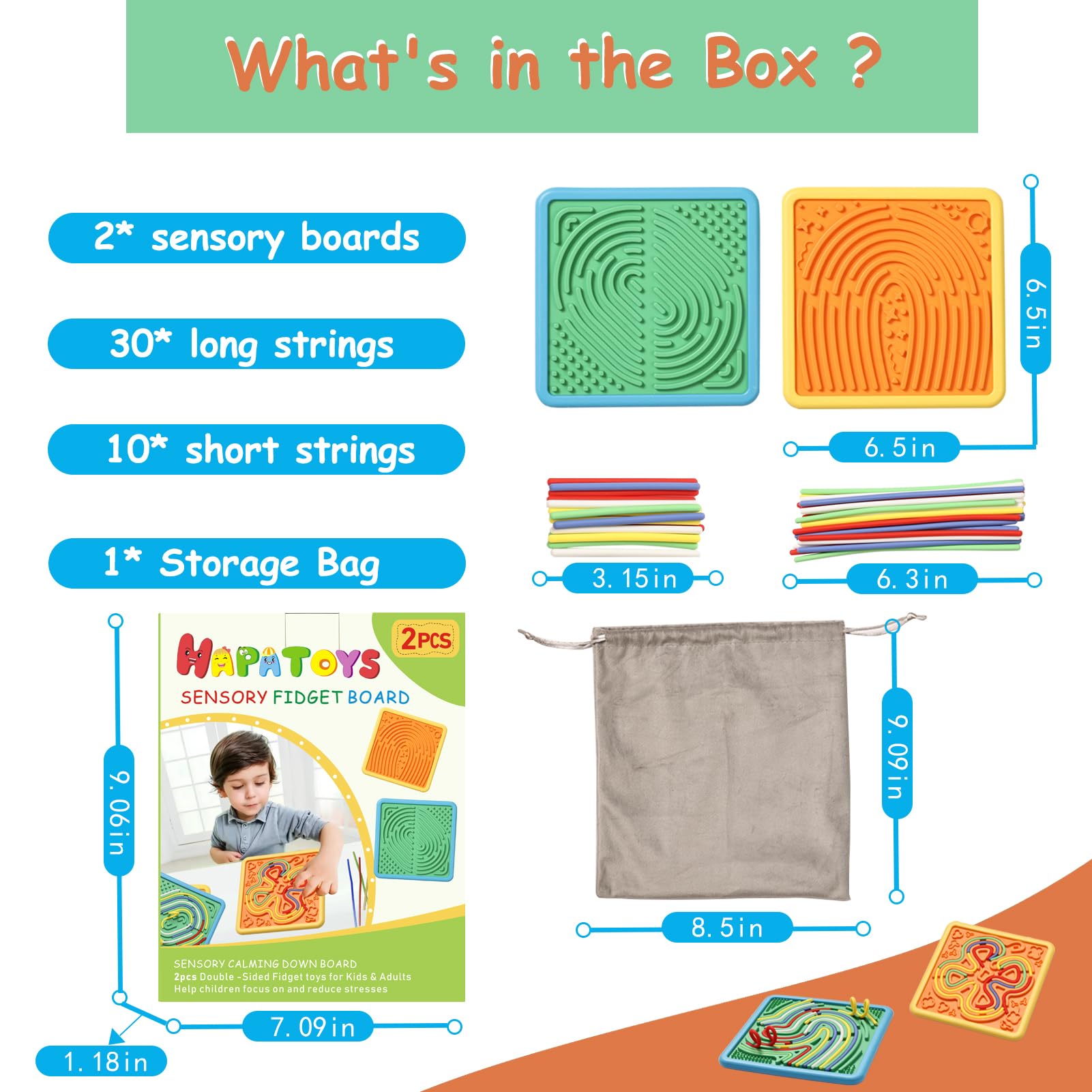 HAPATOYS ideal gift for all ages, classroom and travel use.