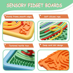 HAPATOYS sensory board travel-friendly design supports on-the-go calm moments.