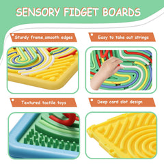 HAPATOYS Durable silicone sensory board designed for safe, long-lasting use.