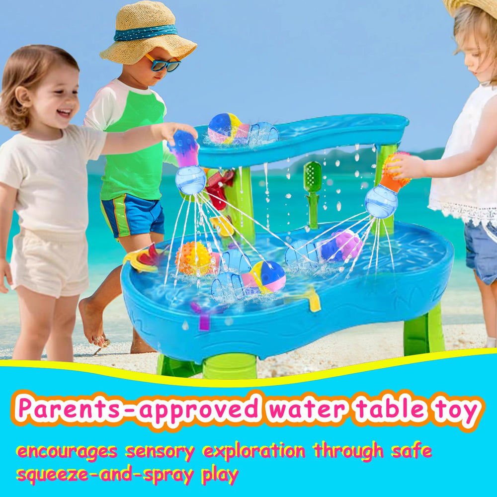 HAPATOYS toddler sensory bath toy set for tub, pool, and water play
