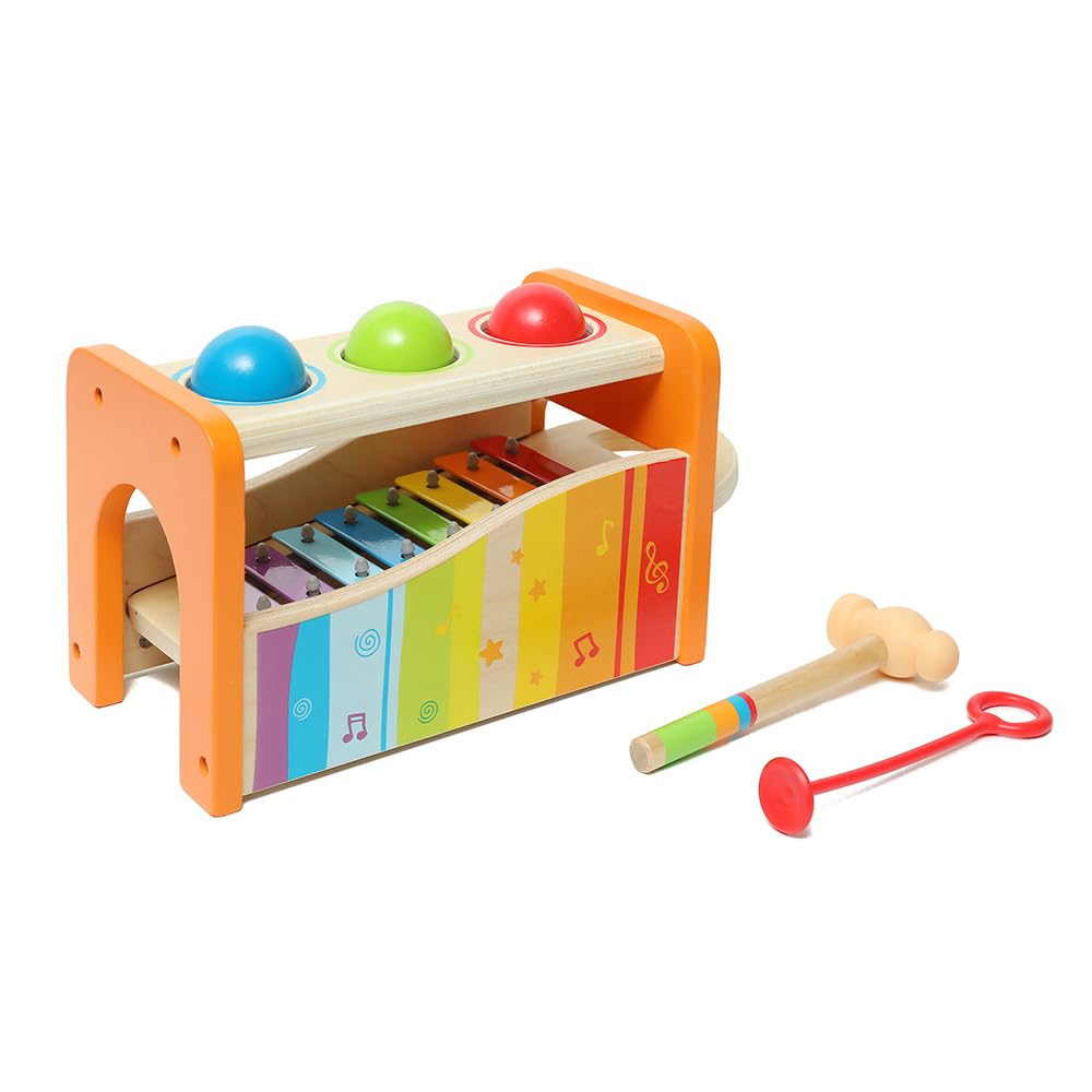 Hape Pound & Tap Bench xylophone wooden toy for toddlers encouraging rhythm exploration