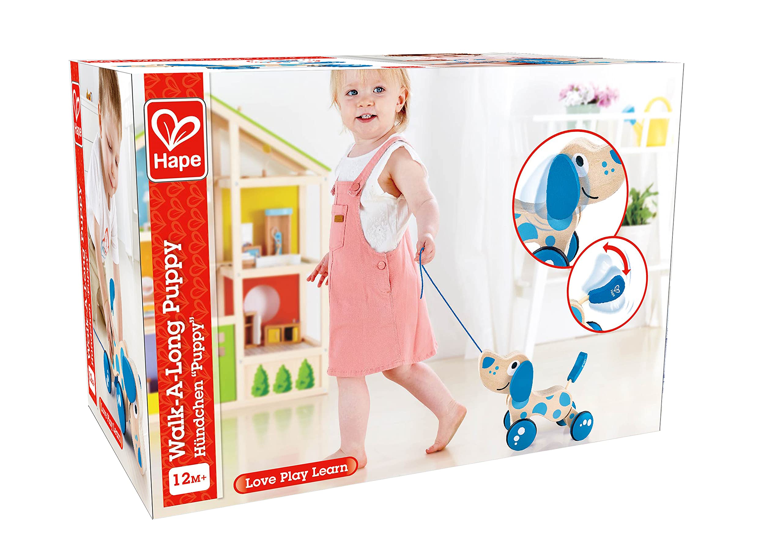 Award-winning Hape Walk-A-Long Puppy design recognized by Parents' Magazine