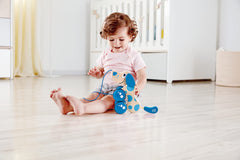 Hape Walk-A-Long Puppy supports motor skills, dexterity, and storytelling