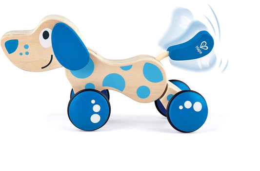 Hape Walk-A-Long Puppy sits, stands, and rolls for imaginative play