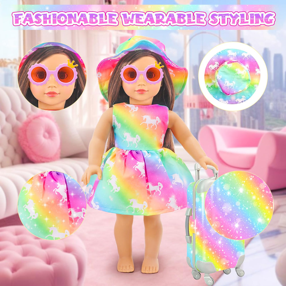 HAPGFS camera accessory for 18-inch dolls sparks imaginative photography play.