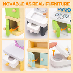 HAPGFS kitchen accessories help kids role-play daily routines with joy.