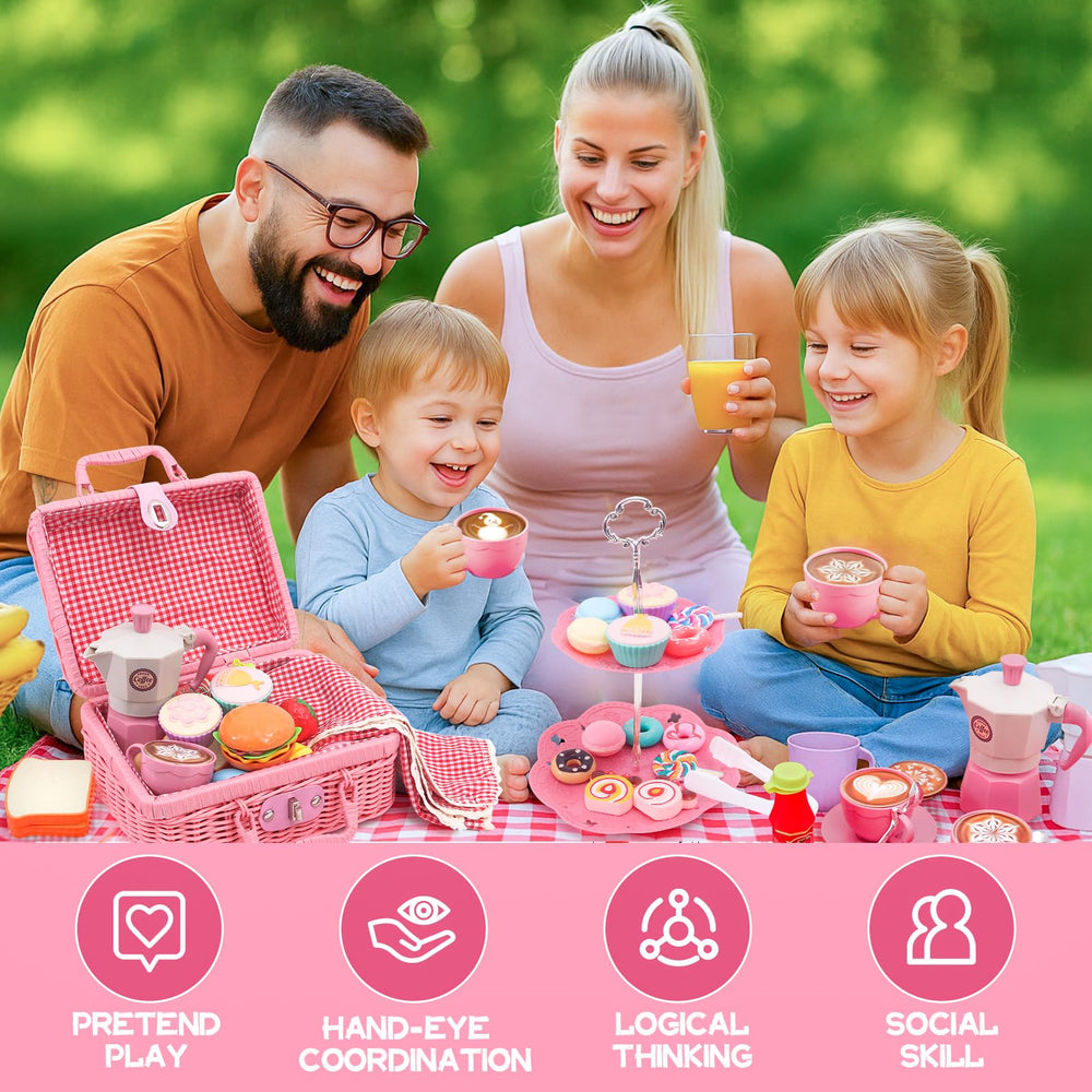 HAPGFS snacks including burger and hot dog energize picnic-themed pretend meals.