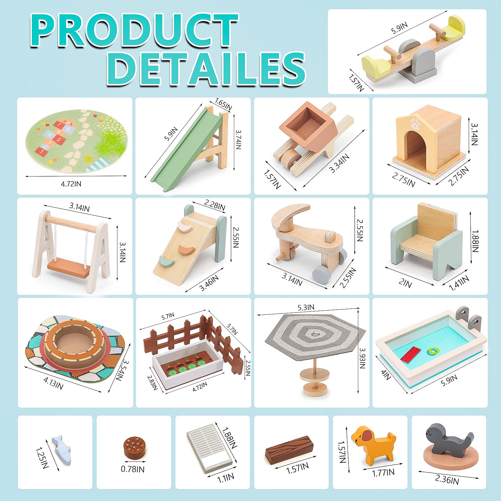 HAPGFS pool and lounge set adds relaxing poolside scenes to doll worlds.