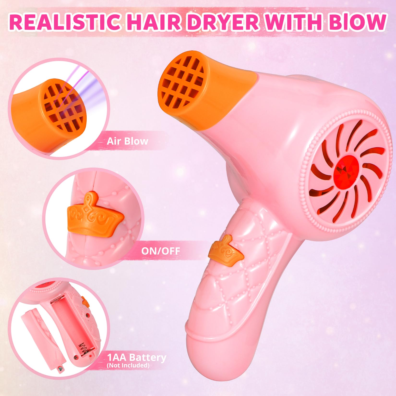 Hapgo Hair Salon Toys apron enables professional styling role-play