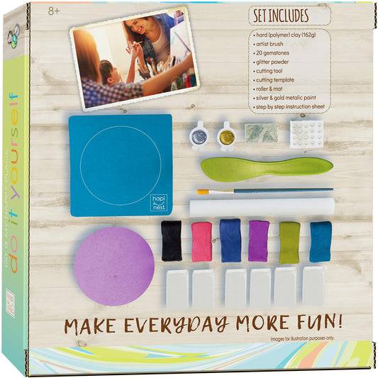 Hapinest clay colors palette demonstrates vibrant hues for playful, creative dish designs