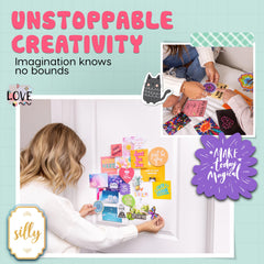 Hapinest collage kit with trendy designs for customizable teen decor