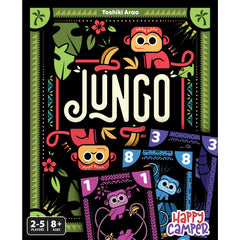 Happy Camper Jungo hand of cards showing simple, fast gameplay.