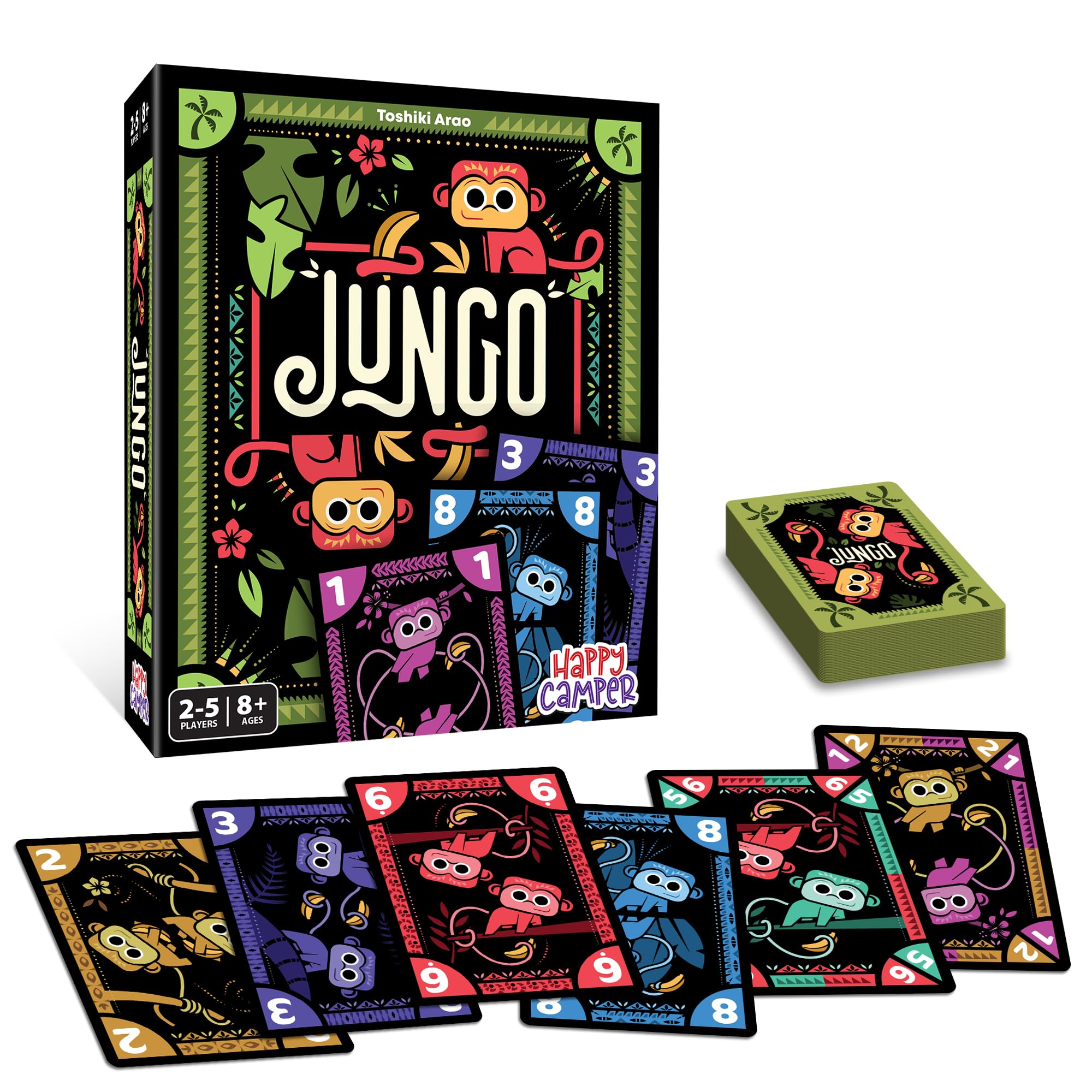 Happy Camper Jungo packaging highlights giftable, stocking-stuffer appeal.
