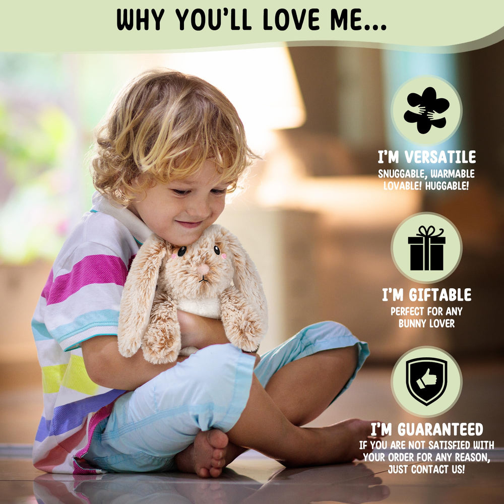 Happy Fuel Bunny soft plush material invites cozy cuddles.
