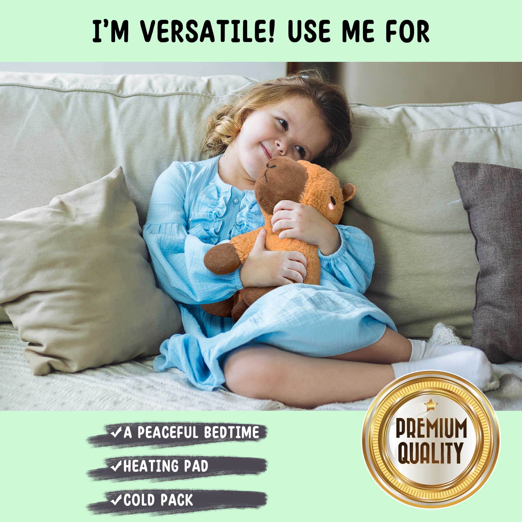 Happy Fuel capybara kid-friendly plush offers gentle night-time comfort