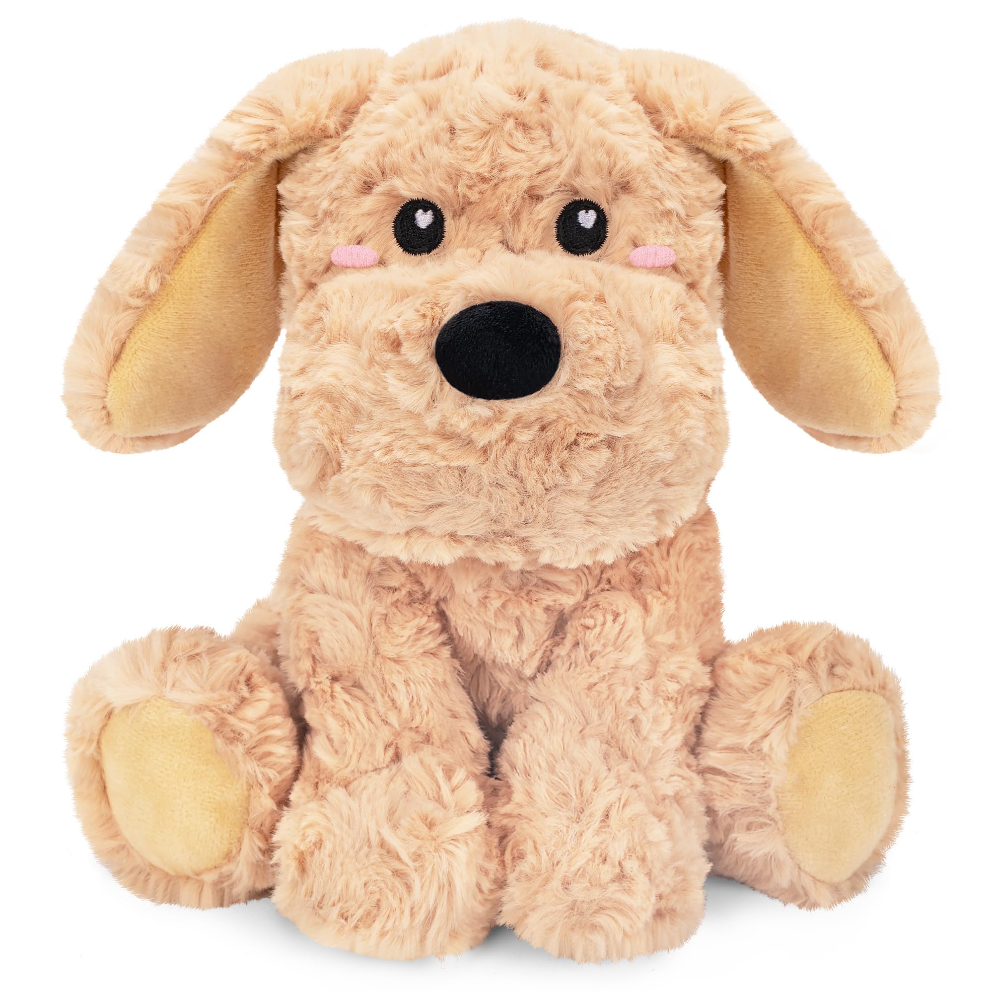 Happy Fuel Golden Retriever Plush delivering warm, weighted comfort for cozy nights.