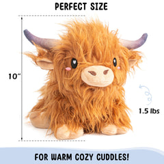 Happy Fuel Highland Cow unscented beads closeup showing even heat distribution.