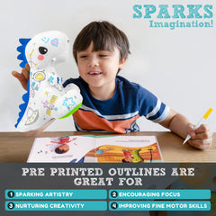 Happy Fuel washable markers trio for vibrant art with the plush.