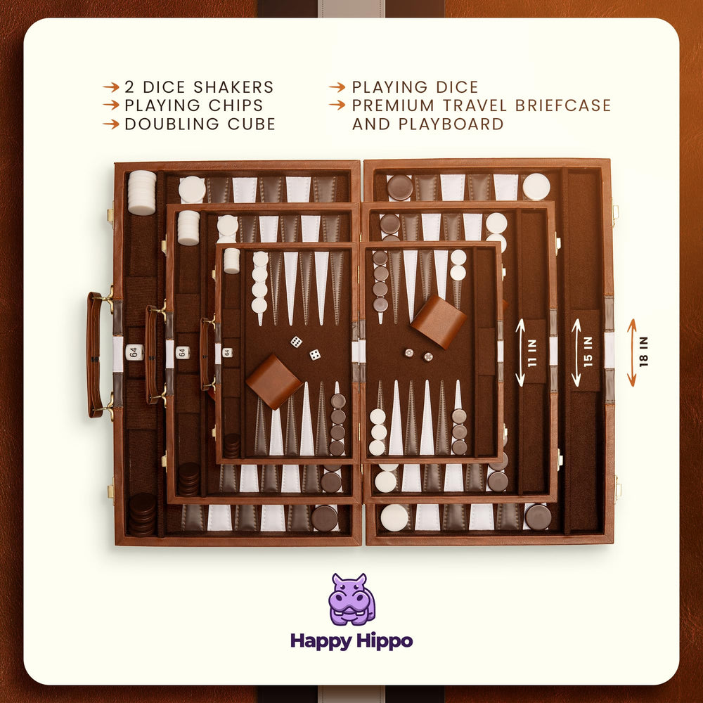 Happy Hippo leatherette accents add durability and a refined look
