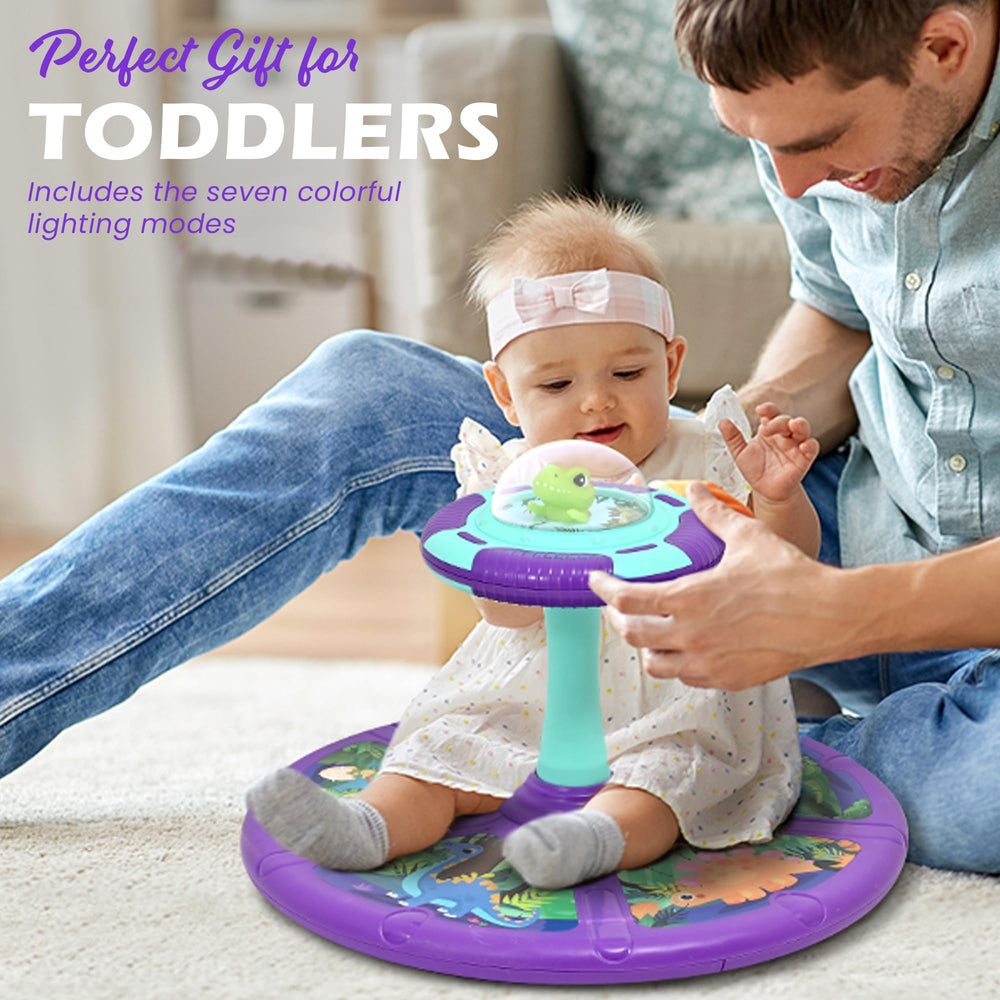 HAPPY OTTER Sit and Spin 65 kg max capacity suits growing kids.