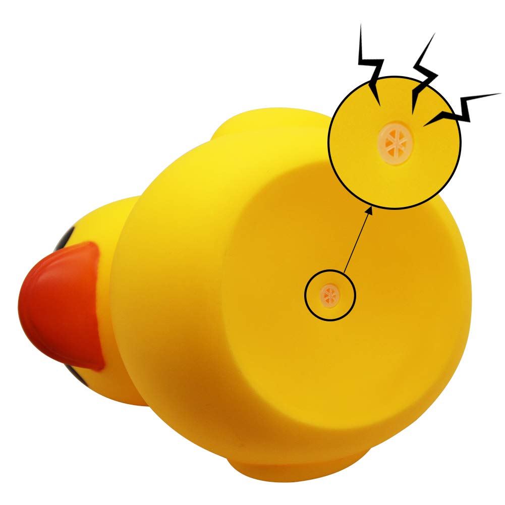 Happy Trees duck bath toy aids color recognition with bright hues.