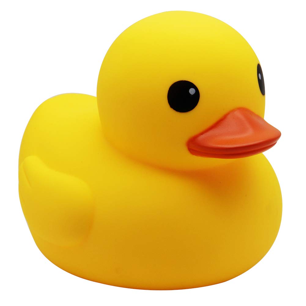 Happy Trees duck bath toy with squeak feature for playful bath moments.