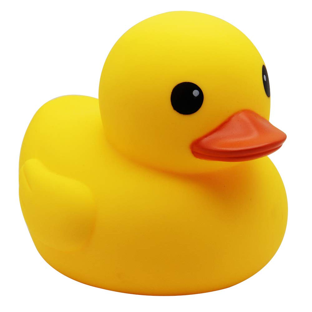 Happy Trees duck bath toy with squeak feature for playful bath moments.