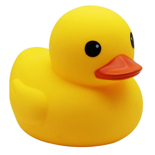 Happy Trees duck bath toy with squeak feature for playful bath moments.
